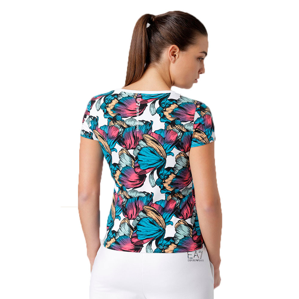 EA7 EMPORIO ARMANI JERSEY T-SHIRT L Albastru deschis Femei photo 3